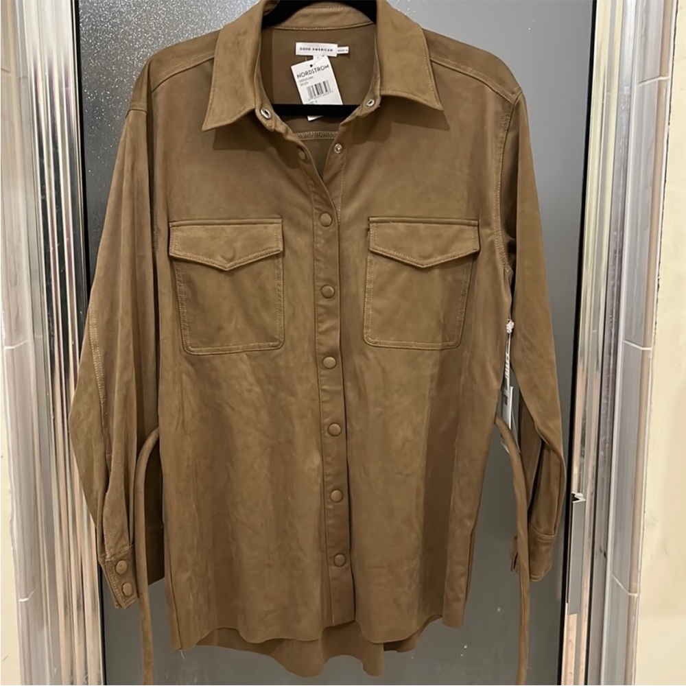 Good American Belted Suede Jacket - Picture 9 of 15